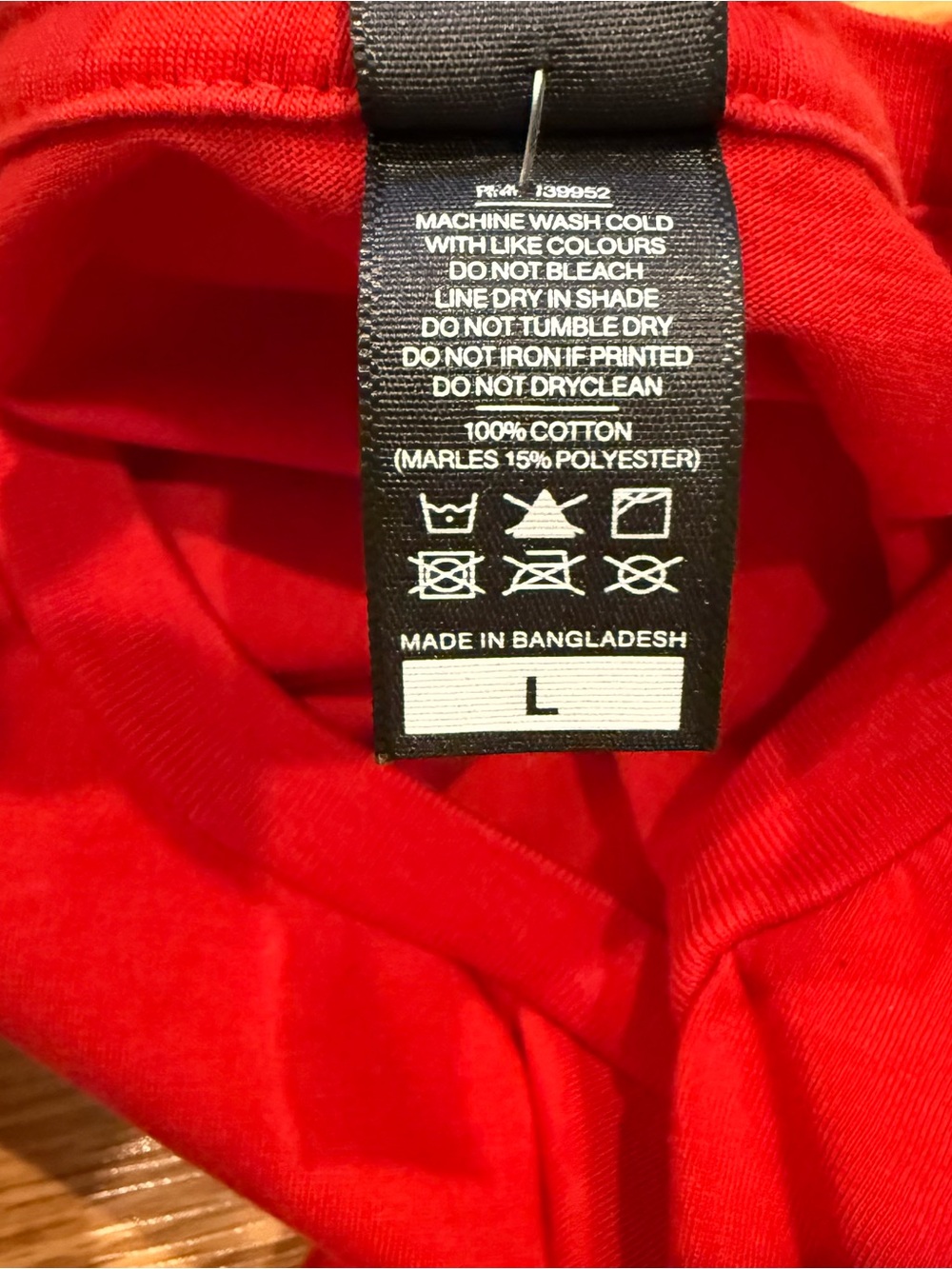 Ninja on Bike as color Tshirt Red size Large - Picture 5 of 7